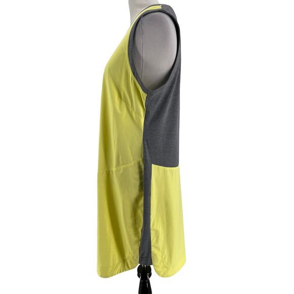 Title Nine Women's Yellow Tech Gray Jersey Sleeveless Athletic Dress Size Large - Picture 2 of 6